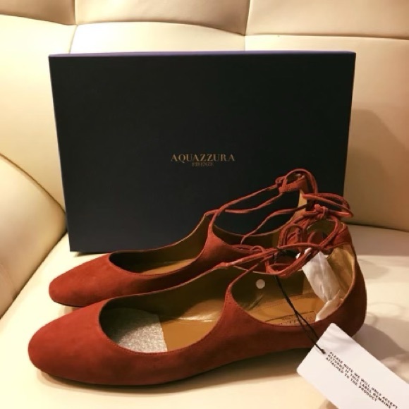 Aquazzura Shoes - Aquazzurra suede flats 39